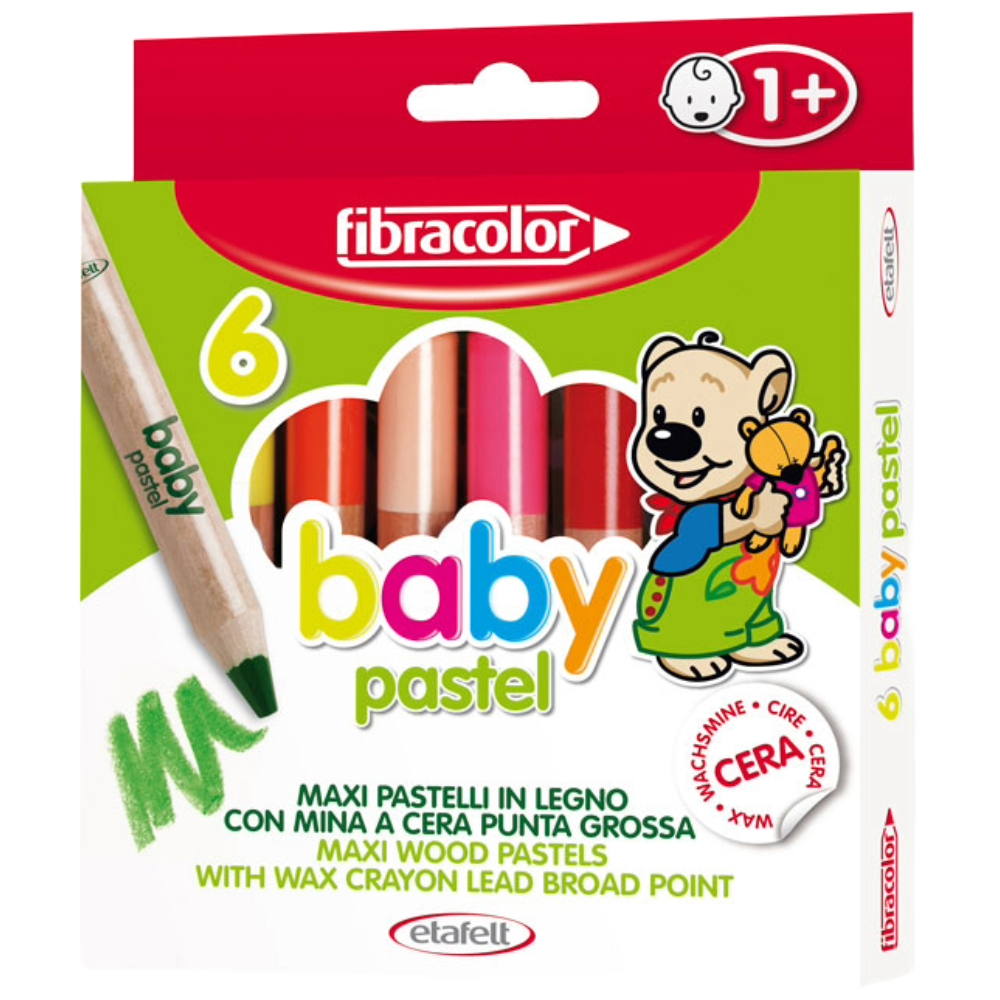 ΚΗΡΟΜΠΟΓΙΑ FIBRA BABY PASTEL (ΚΟΥΤΙ 6 ΧΡΩΜΑΤΩΝ) 020CE006SE