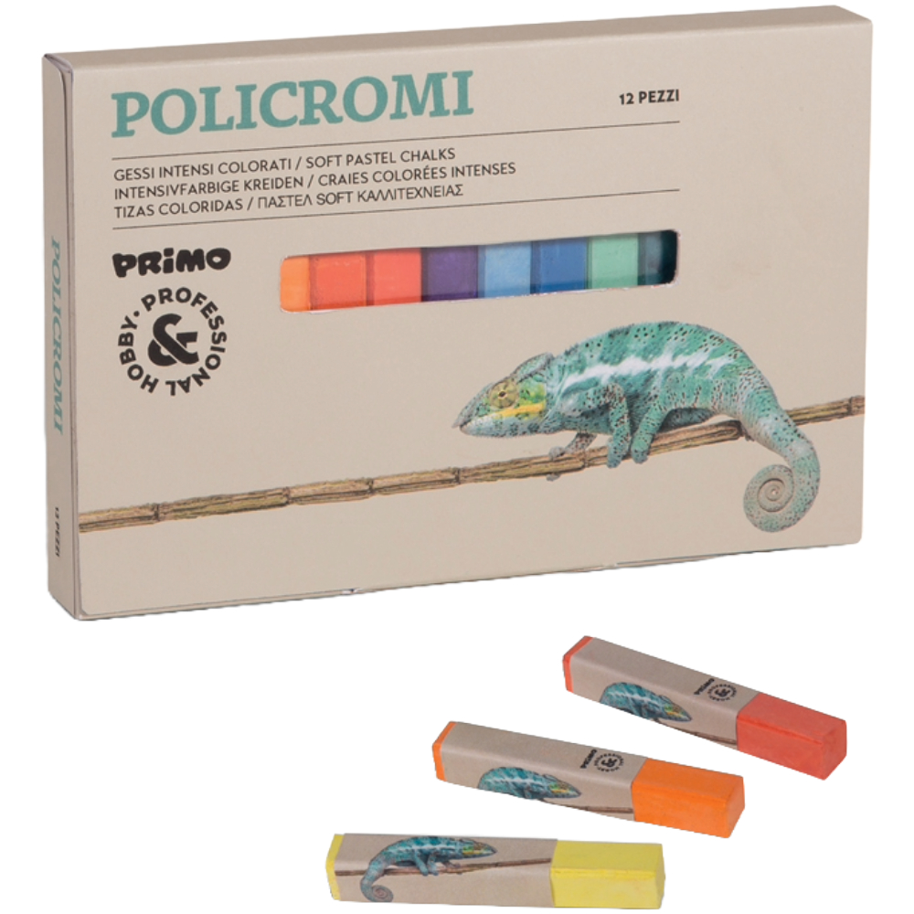 ΠΑΣΤΕΛ SOFT RASTEL/ΞΗΡΟ PRIMO ΣΕΤ 12 ΧΡΩΜΑΤΩΝ CMP 020GC12I