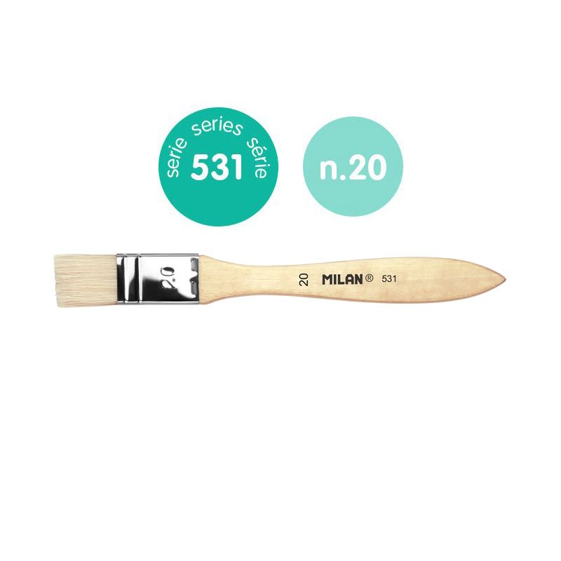 ΠΙΝΕΛΑΣΑ ΠΛΑΚΕ MILAN ΦΥΣΙΚΗ ΤΡΙΧΑ ΣΕΙΡΑ 531-20mm 0453120