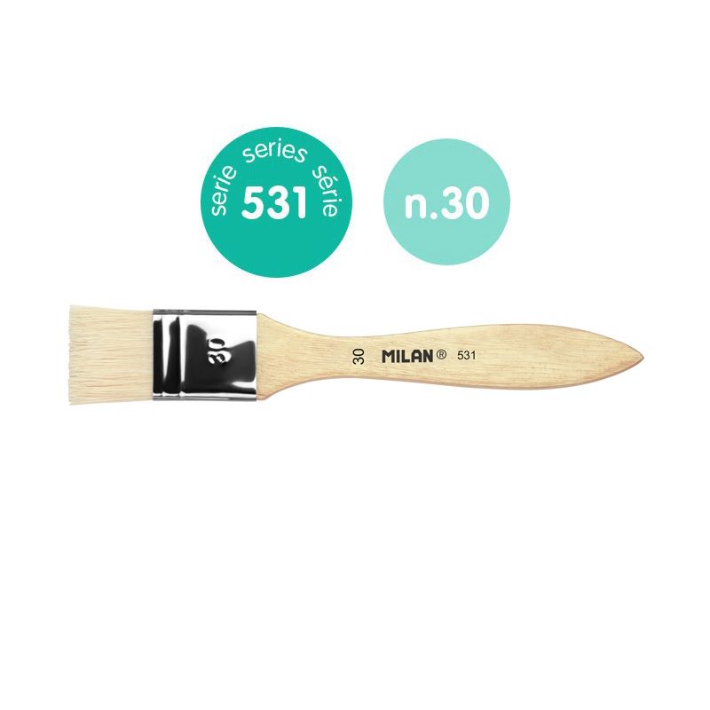 ΠΙΝΕΛΑΣΑ ΠΛΑΚΕ MILAN ΦΥΣΙΚΗ ΤΡΙΧΑ ΣΕΙΡΑ 531-30mm 0453130