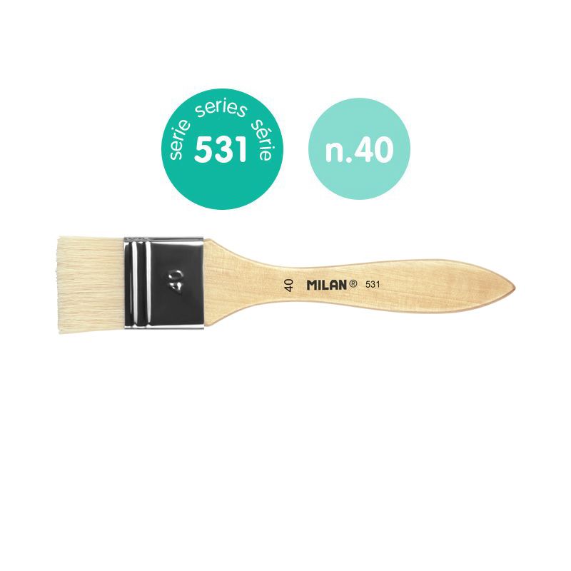 ΠΙΝΕΛΑΣΑ ΠΛΑΚΕ MILAN ΦΥΣΙΚΗ ΤΡΙΧΑ ΣΕΙΡΑ 531-40mm 0453140