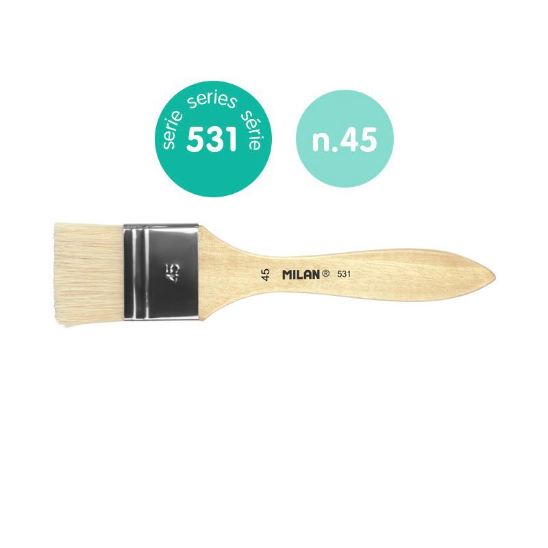 ΠΙΝΕΛΑΣΑ ΠΛΑΚΕ MILAN ΦΥΣΙΚΗ ΤΡΙΧΑ ΣΕΙΡΑ 531-45mm 0453145