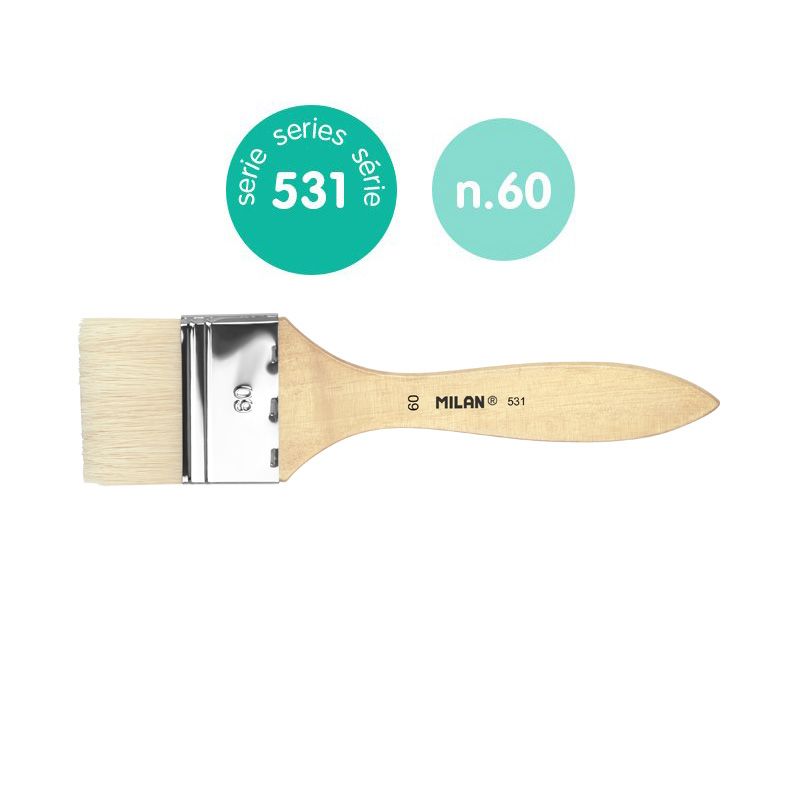 ΠΙΝΕΛΑΣΑ ΠΛΑΚΕ MILAN ΦΥΣΙΚΗ ΤΡΙΧΑ ΣΕΙΡΑ 531-60mm 0453160