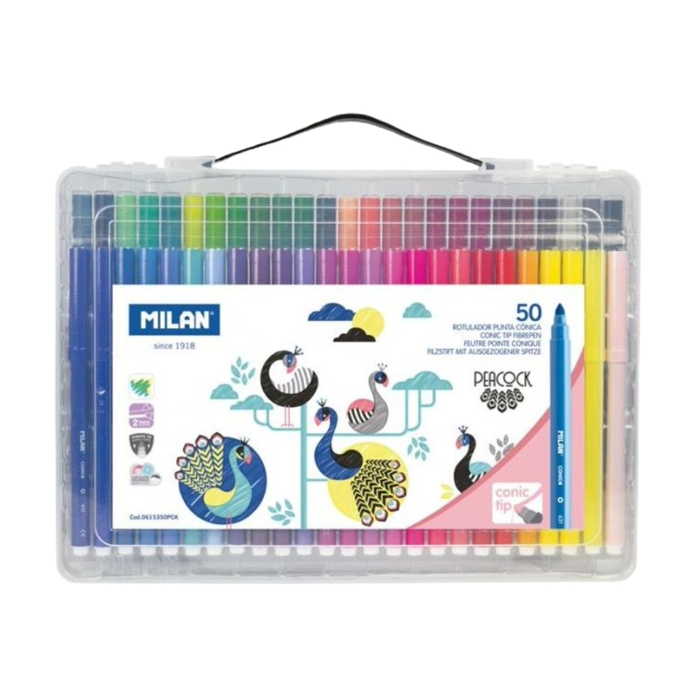 ΜΑΡΚΑΔΟΡΟΙ ΖΩΓΡΑΦΙΚΗΣ MILAN PEACOCK (5 MM) (ΒΑΛΙΤΣΑΚΙ 50 ΤΕΜ.) 0615350PCK