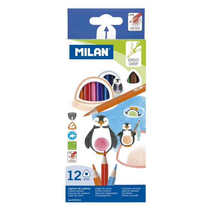 ΞΥΛΟΜΠΟΓΙΑ MILAN TRIPLUS 2.9ΜΜ ΣΕΤ 12 ΧΡΩΜΑΤΩΝ 0722312