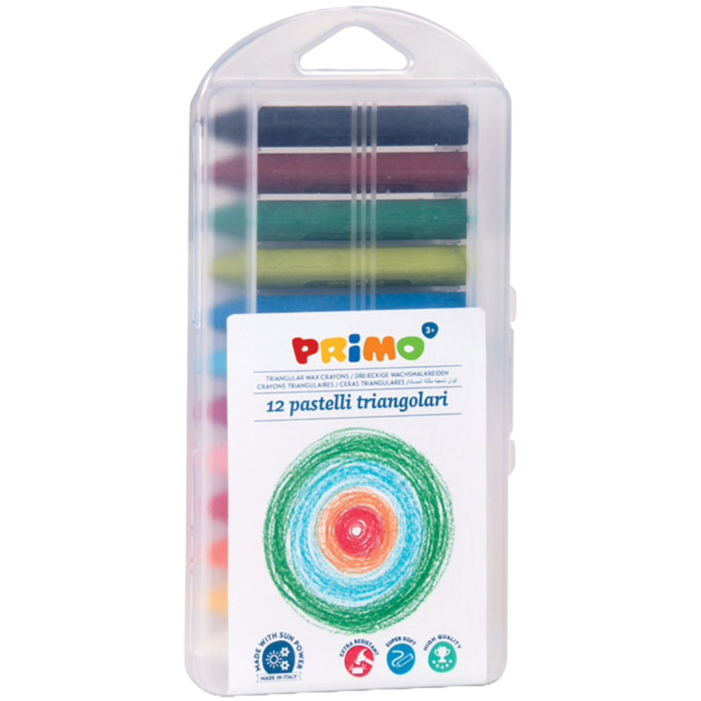 ΚΗΡΟΜΠΟΓΙΑ PRIMO 085 SUPER SOFT ΤΡΙΓΩΝΙΚΕΣ (ΣΕΤ 12 ΧΡΩΜ.) 085PT12P