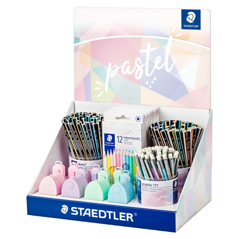 ΒΙΤΡΙΝΑ STAEDTLER 61SCA2PA PASTEL (ΜΕ ΜΟΛΥΒΙΑ/ΜΗΧΑΝΙΚΟ ΜΟΛΥΒΙ/ΓΟΜΑ/ΞΥΣΤΡΑ/ΞΥΛΟΜΠΟΓΙΕΣ)
