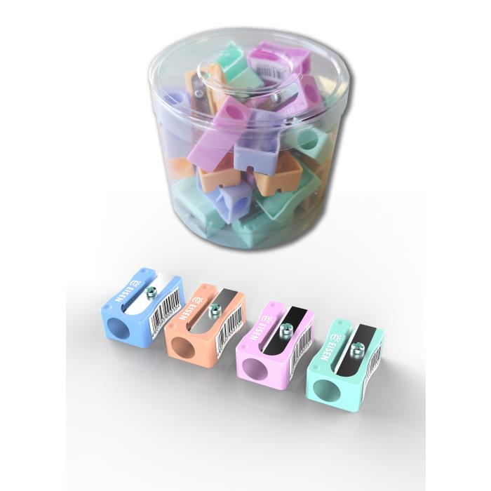 ΞΥΣΤΡΑ ΠΛΑΣΤΙΚΗ ΜΟΝΗ ΚΙΘΑΡΑ EISEN ΠΑΣΤΕΛ ΧΡΩΜ ΠΑΚ=40 ΤΕΜ. 105-08-999