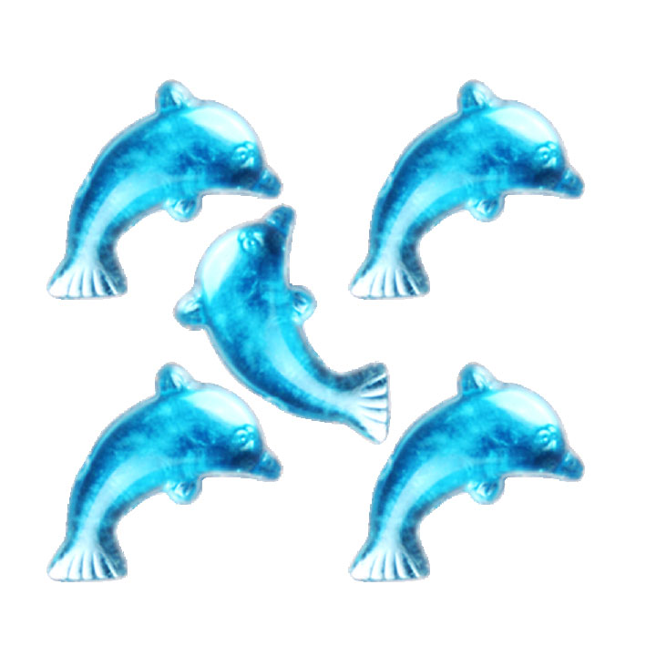 ΠΟΥΛΙΕΣ ΔΙΑΚΟΣΜΗΤΙΚΕΣ ΣΧΗΜΑ I-MONDI 10801007 ΔΕΛΦΙΝΙ (ΣΕΤ 100 ΤΕΜ)13 ΜΜ * CN *