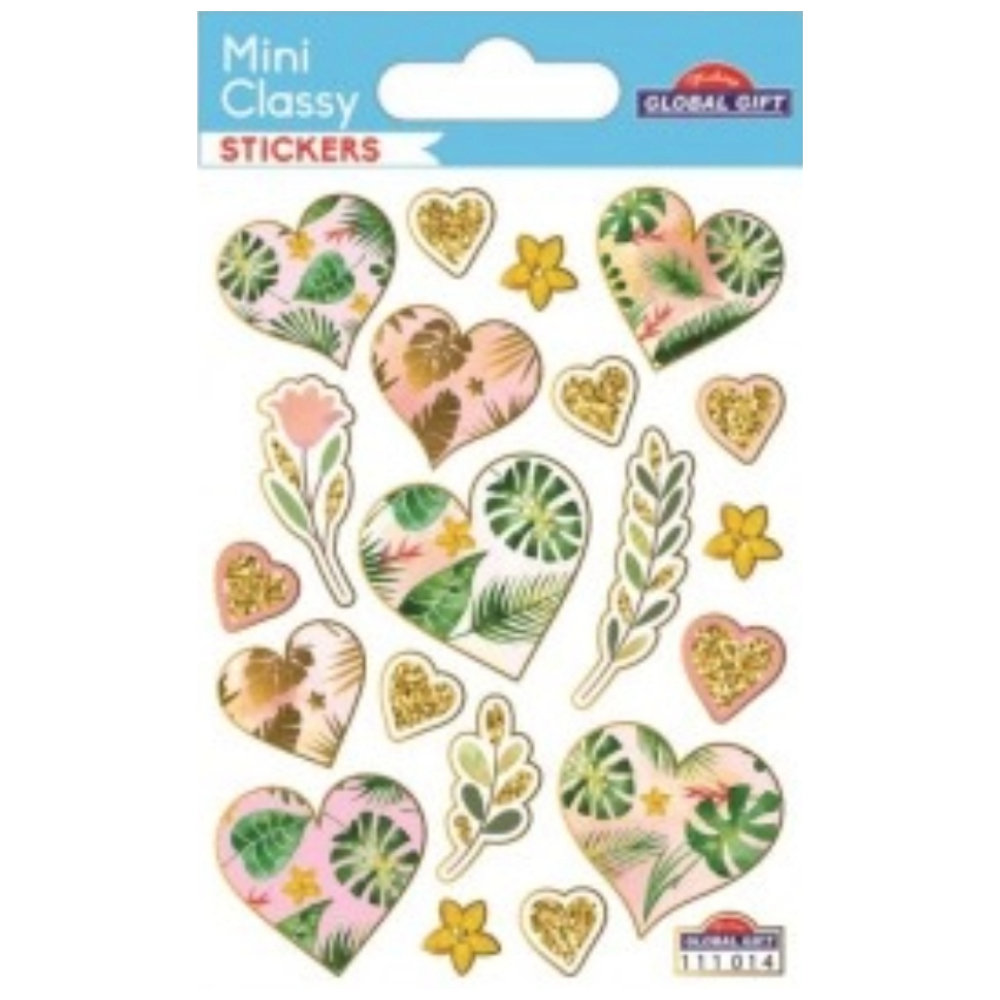 STICKERS GLOBAL GIFT 111014 MINI CLASSY 7X10CM