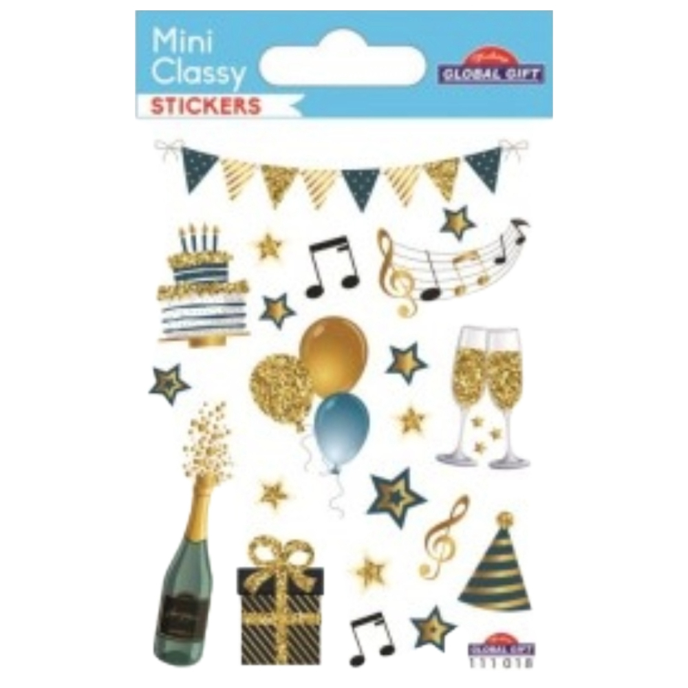 STICKERS GLOBAL GIFT 111018 MINI CLASSY 7X10CM
