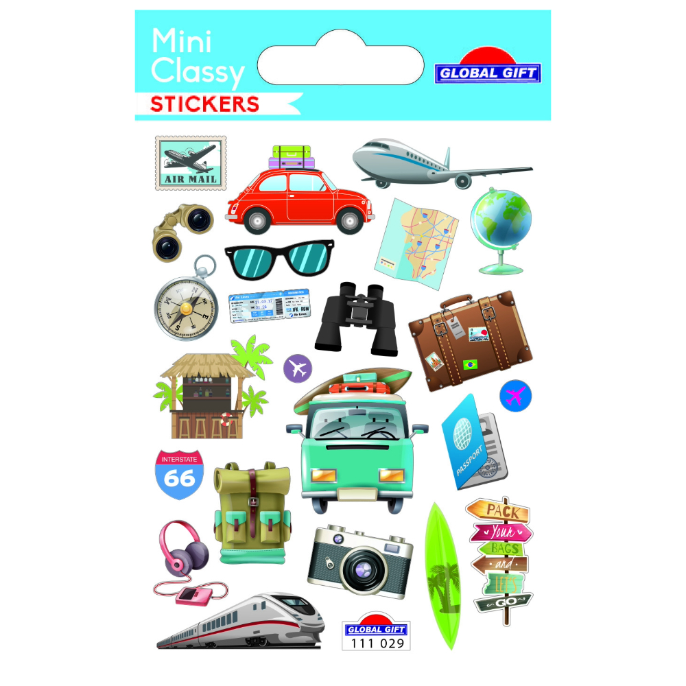 STICKERS GLOBAL GIFT 111029 MINI CLASSY 7X10CM