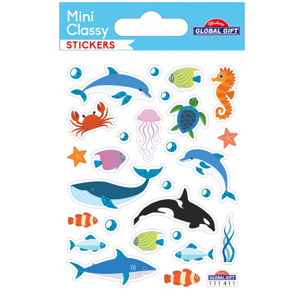 STICKERS GLOBAL GIFT 111411 MINI CLASSY 7X10CM
