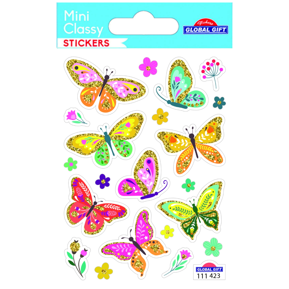 STICKERS GLOBAL GIFT 111423 MINI CLASSY 7X10CM