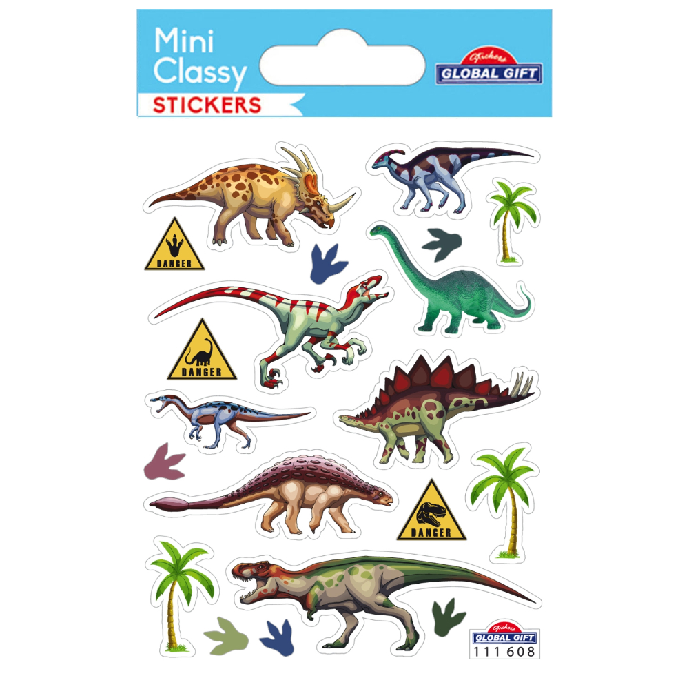 STICKERS GLOBAL GIFT 111608 MINI CLASSY 7X10CM