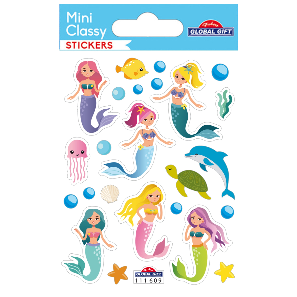 STICKERS GLOBAL GIFT 111609 MINI CLASSY 7X10CM