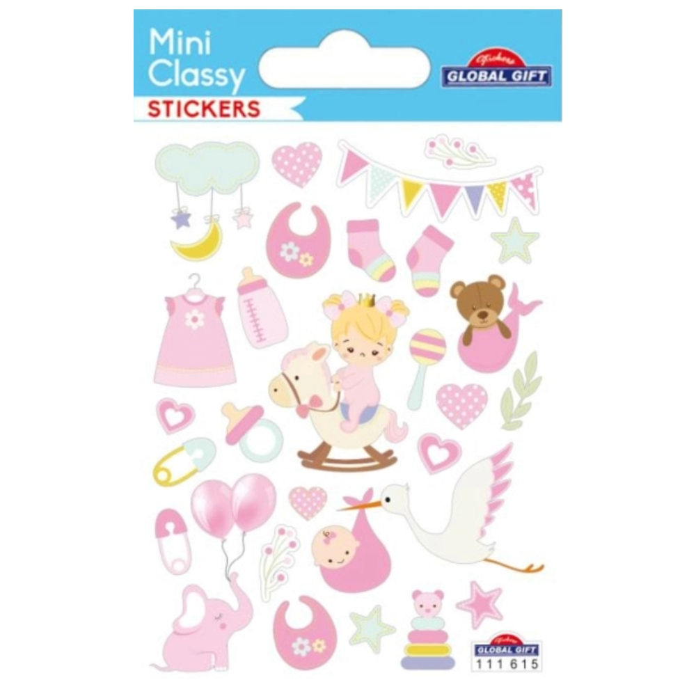 STICKERS GLOBAL GIFT 111615 MINI CLASSY 7X10CM