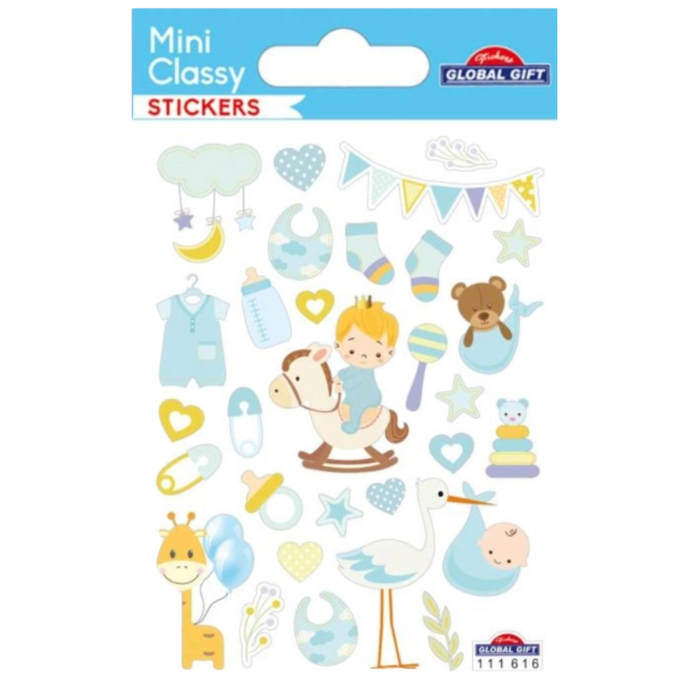 STICKERS GLOBAL GIFT 111616 MINI CLASSY 7X10CM