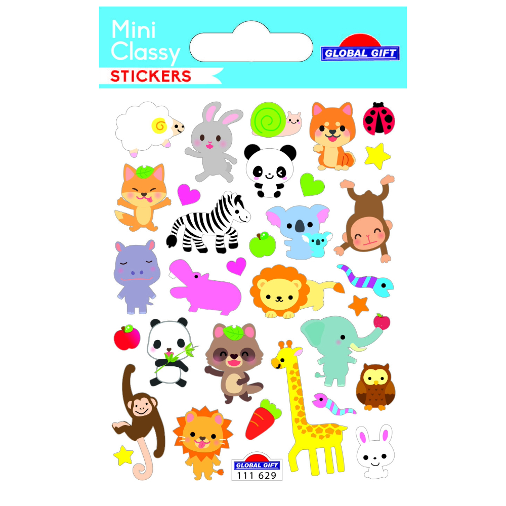 STICKERS GLOBAL GIFT 111629 MINI CLASSY 7X10CM
