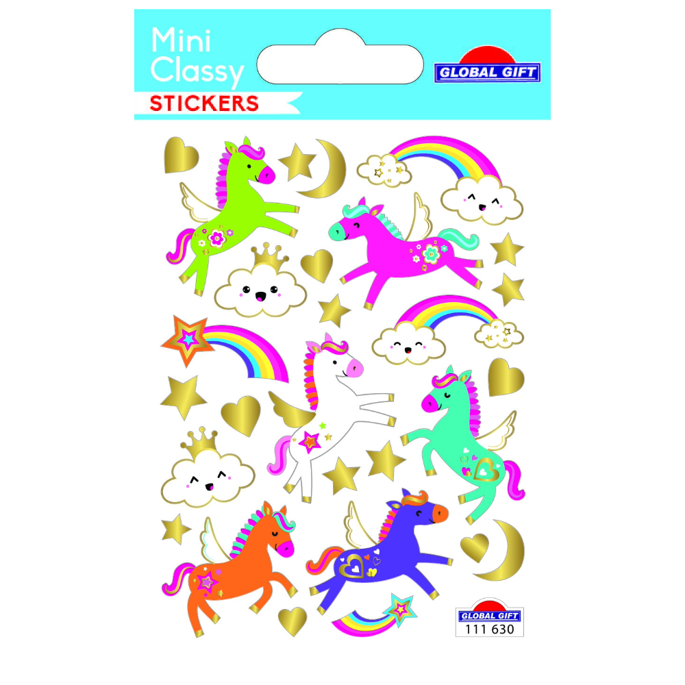 STICKERS GLOBAL GIFT 111630 MINI CLASSY 7X10CM