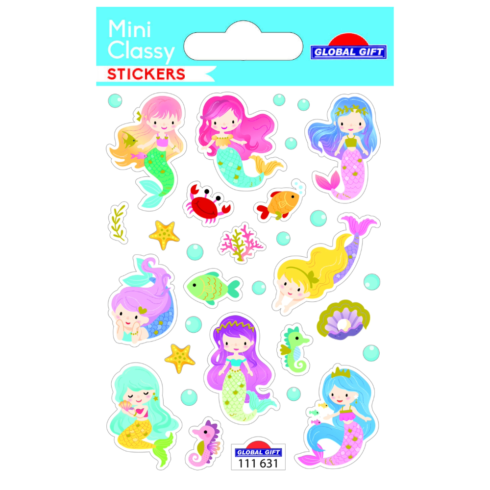 STICKERS GLOBAL GIFT 111631 MINI CLASSY 7X10CM