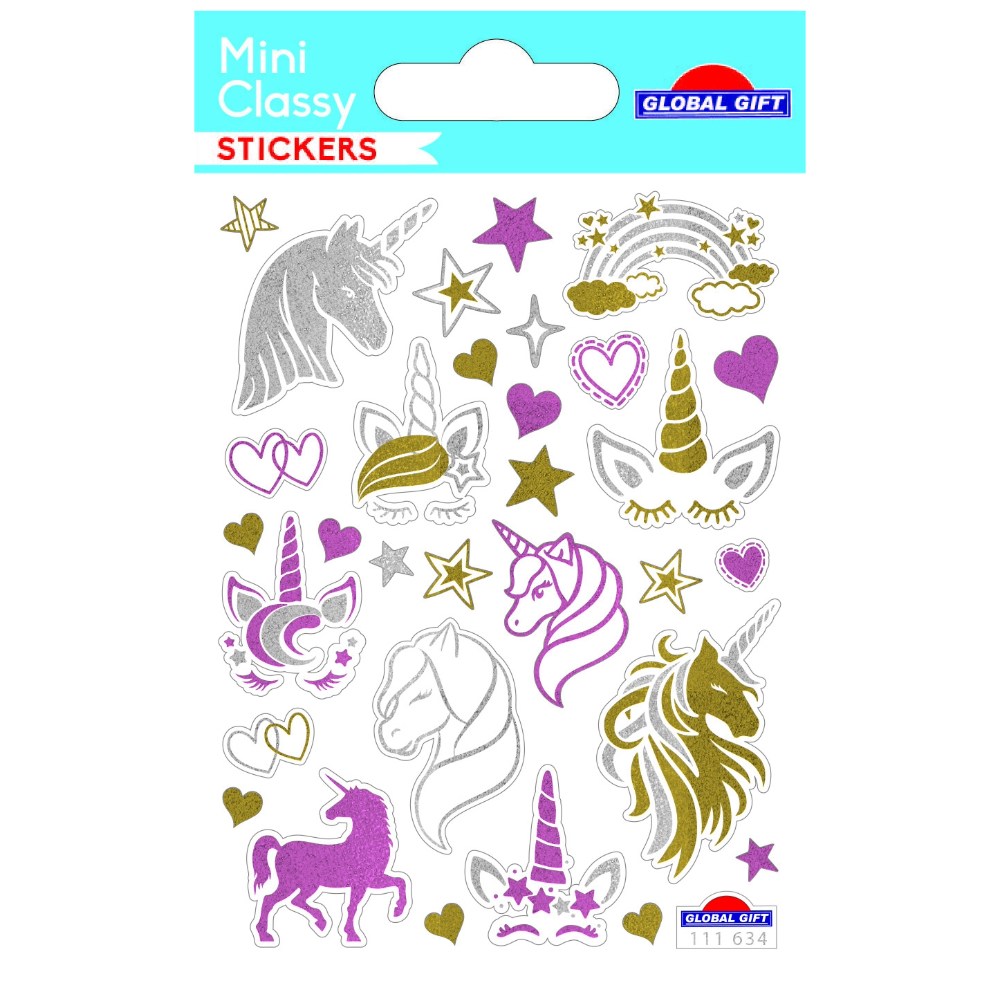 STICKERS GLOBAL GIFT 111634 MINI CLASSY 7X10CM