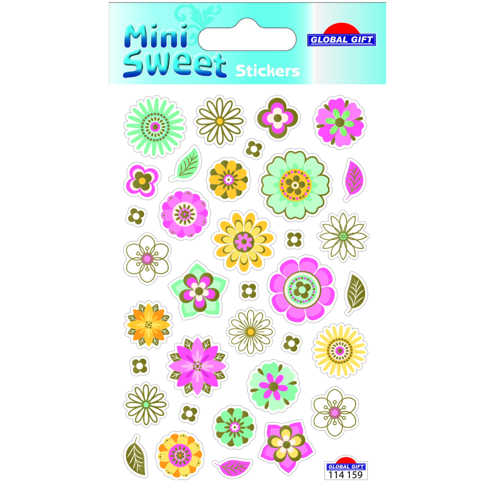 STICKERS GLOBAL GIFT 114159 MINISWEET 8X12CM