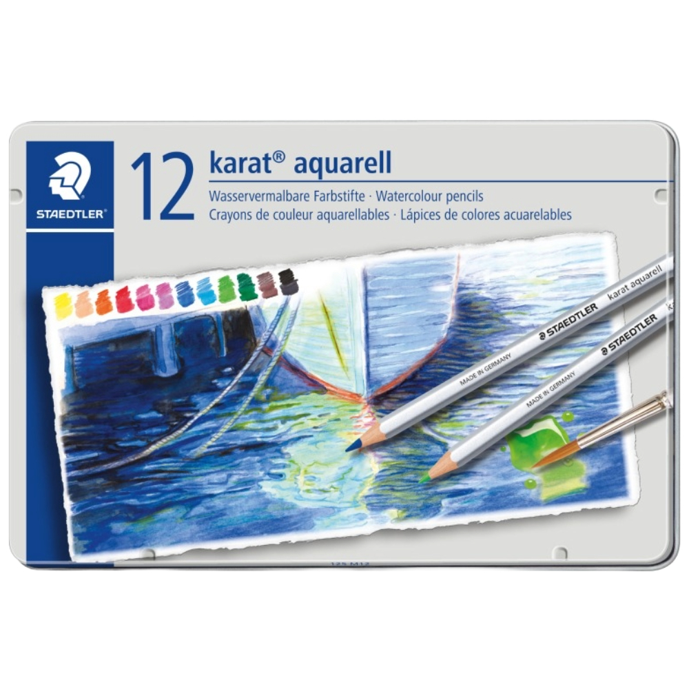 ΞΥΛΟΜΠΟΓΙΑ STAEDTLER AQUAREL/KARAT ΣΕΤ 12 ΧΡΩΜ. 125M12