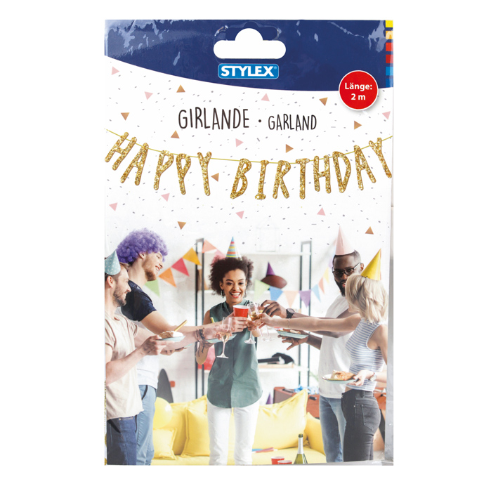 ΠΑΡΤΥ ΕΙΔΗ ΓΙΡΛΑΝΤΑ HAPPY BIRTHDAY ΜΗΚΟΣ 2M 14269