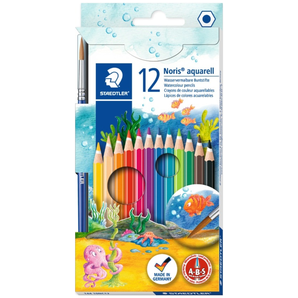 ΞΥΛΟΜΠΟΓΙΑ STAEDTLER 144 10NC12 AQUARELL NORIS ΣΕΤ 12 ΧΡΩΜ. 144 10NC12