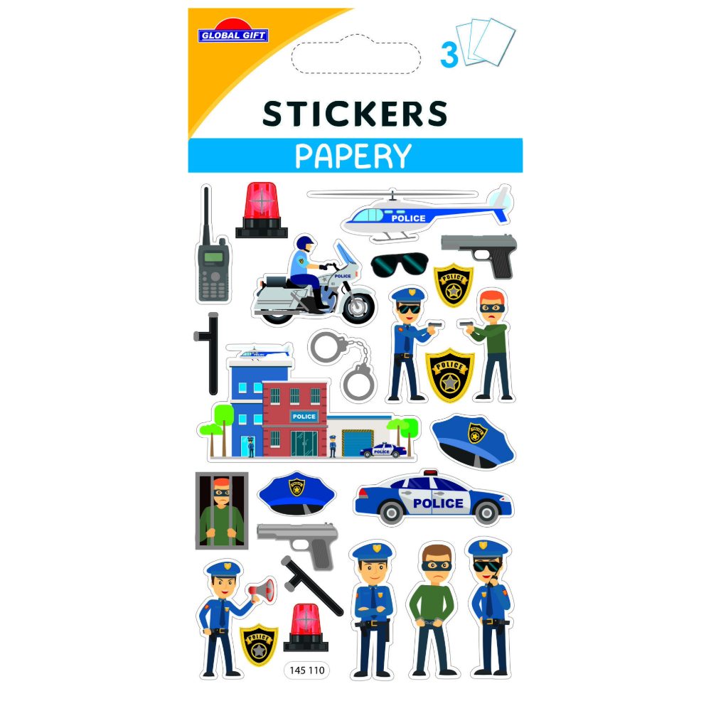 STICKERS GLOBAL GIFT 145110 PAPERY 8X13CM