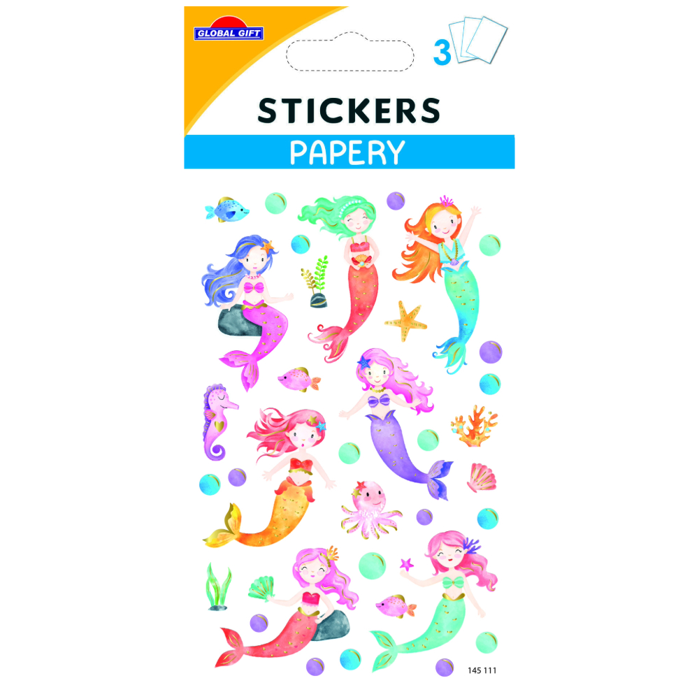 STICKERS GLOBAL GIFT 145111 PAPERY 8X13CM