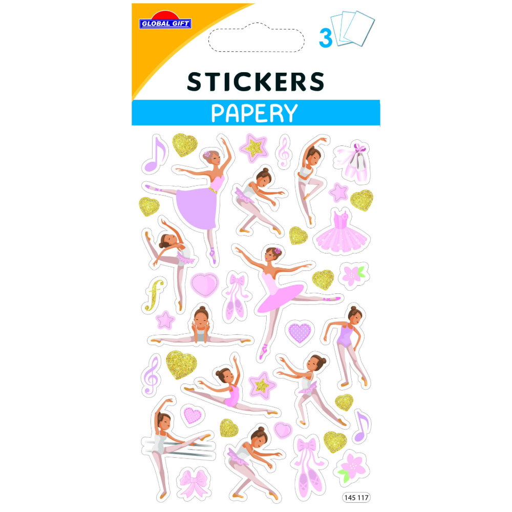 STICKERS GLOBAL GIFT 145117 PAPERY 8X13CM