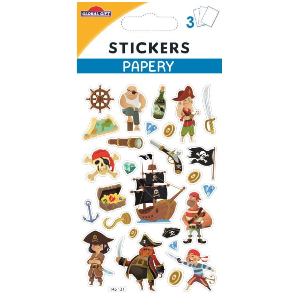 STICKERS GLOBAL GIFT 145131 PAPERY 8X13CM
