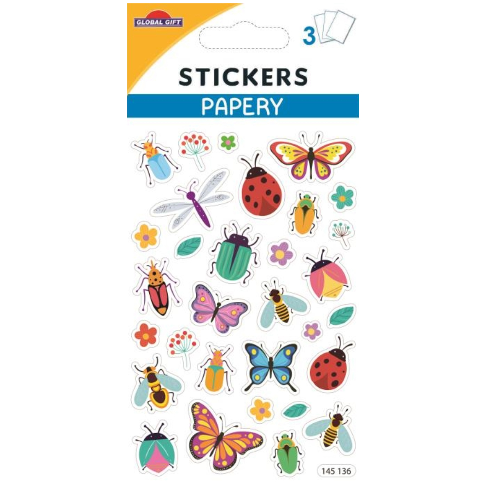 STICKERS GLOBAL GIFT 145136 PAPERY 8X13CM