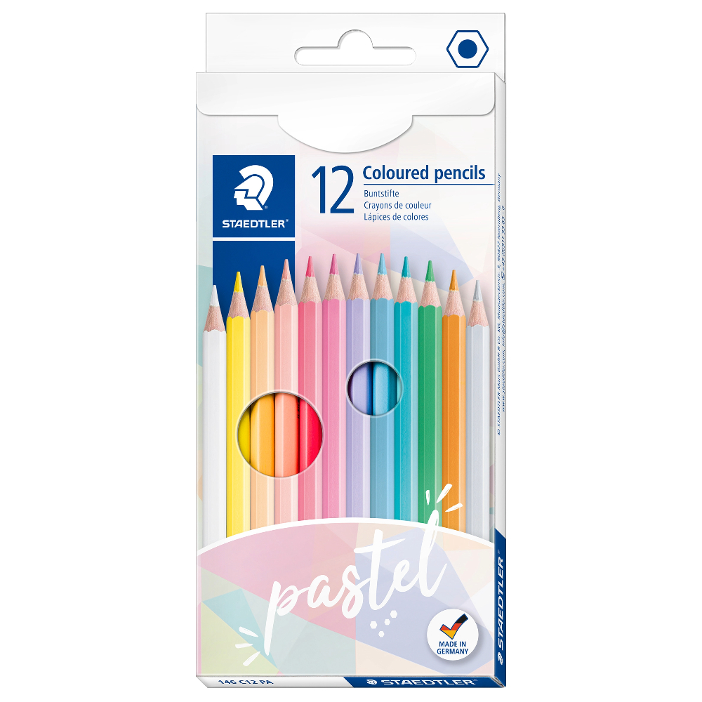 ΞΥΛΟΜΠΟΓΙΑ STAEDTLER 144-12 PASTEL ΣΕΤ 12 ΧΡΩΜ. 146 C12 PA