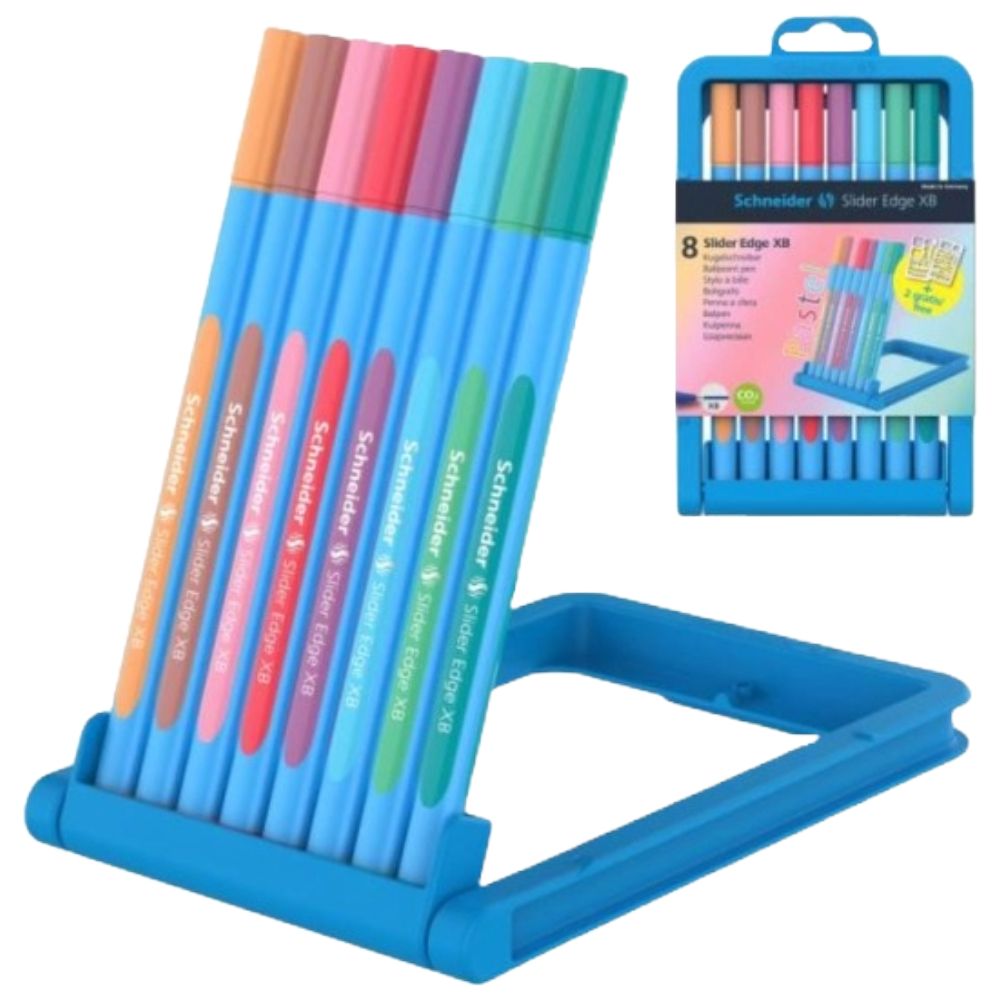 ΣΤΥΛΟ SCHNEIDER ΔΙΑΡΚΕΙΑΣ SLIDER EDGE XB 152289 ΣΕΤ=8 ΤΕΜ. PASTEL