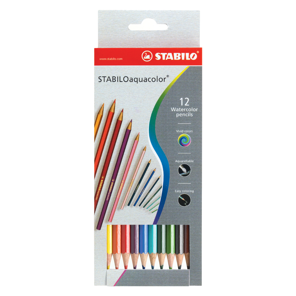 ΞΥΛΟΜΠΟΓΙΑ STABILO AQUAREL/ΑΚΟΥΑΡΕΛΑΣ 12 ΧΡΩΜΑΤΩΝ 1612