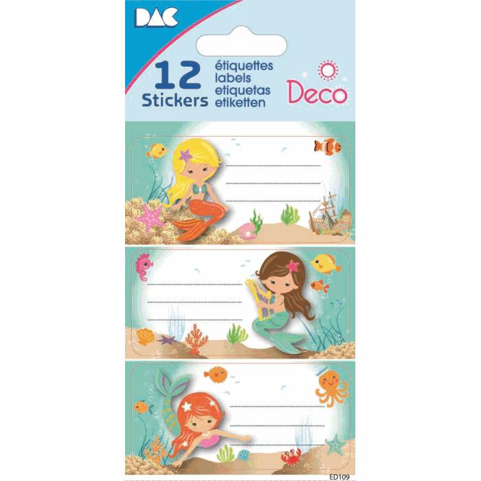 ΕΤΙΚΕΤΕΣ ΣΧΟΛΙΚΕΣ STICKERS GLOBAL 170172 8X12cm (12 ΤΕΜ.)