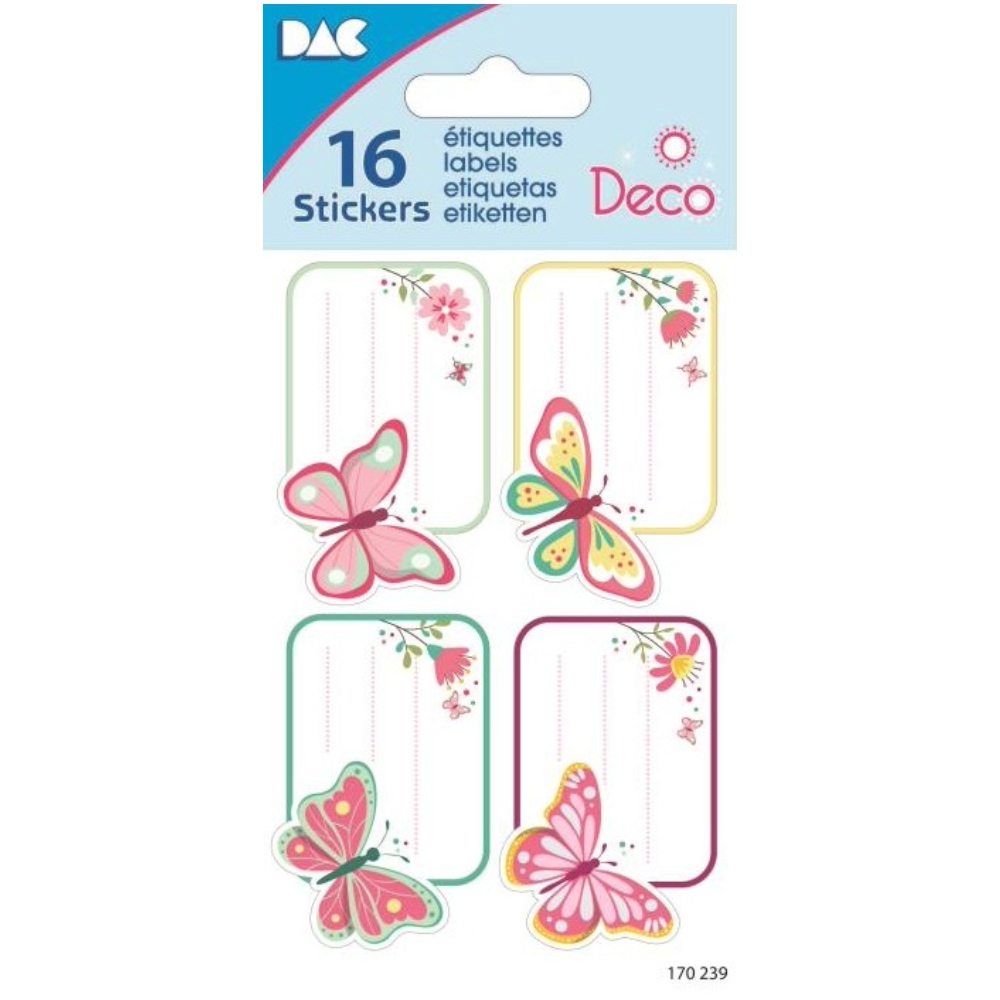 ΕΤΙΚΕΤΕΣ ΣΧΟΛΙΚΕΣ STICKERS GLOBAL 170239 8X12cm (12 ΤΕΜ.)