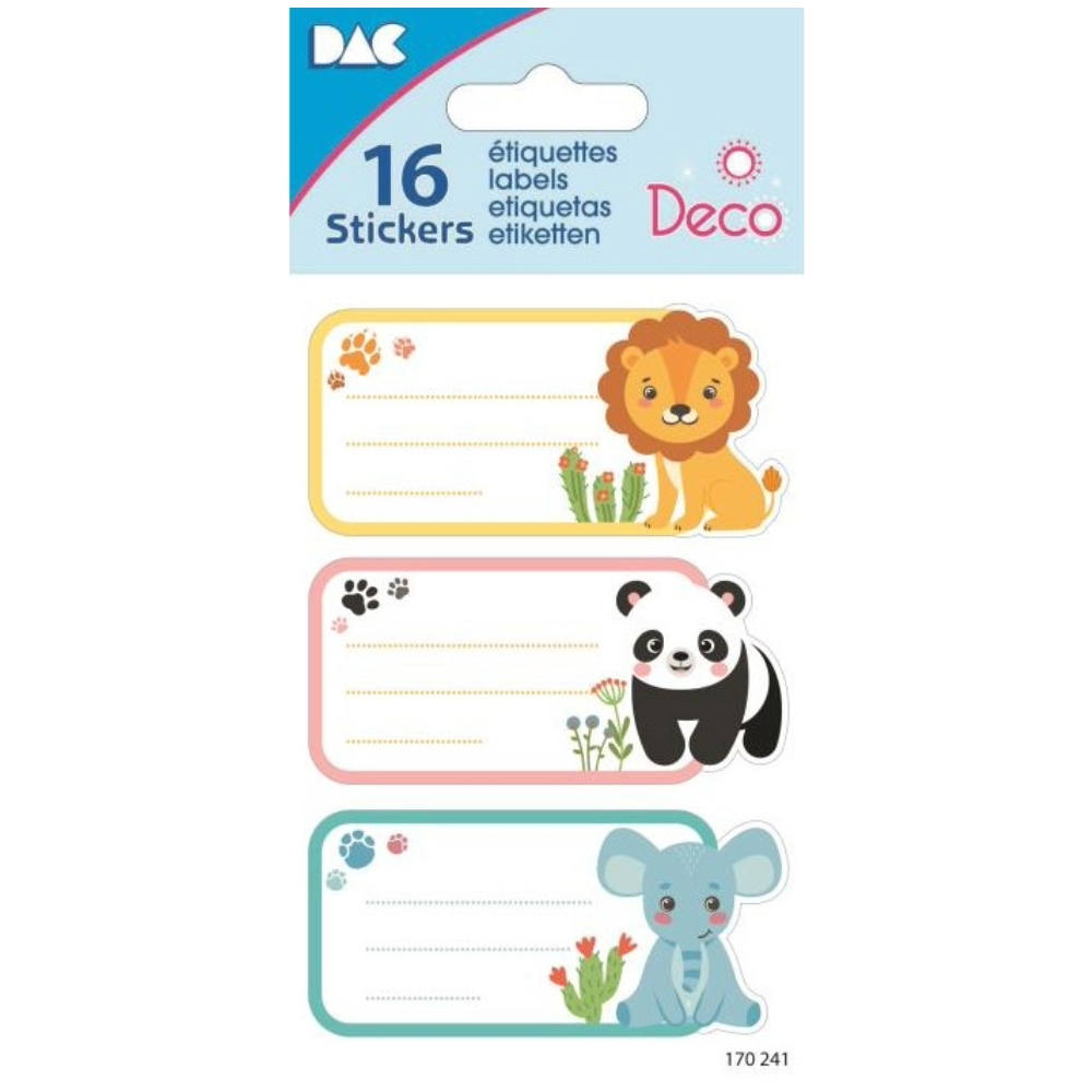 ΕΤΙΚΕΤΕΣ ΣΧΟΛΙΚΕΣ STICKERS GLOBAL 170241 8X12cm (12 ΤΕΜ.)