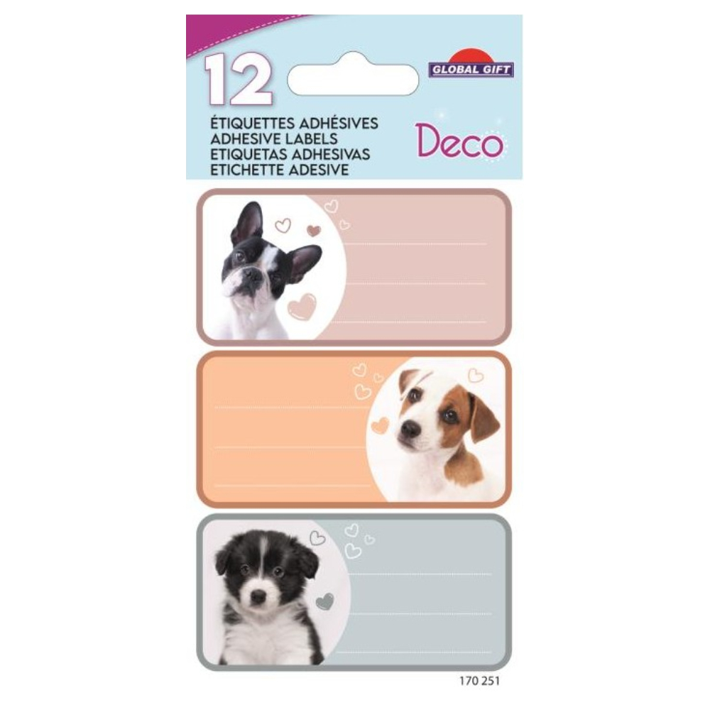 ΕΤΙΚΕΤΕΣ ΣΧΟΛΙΚΕΣ STICKERS GLOBAL 170251 8X12cm (12 ΤΕΜ.)