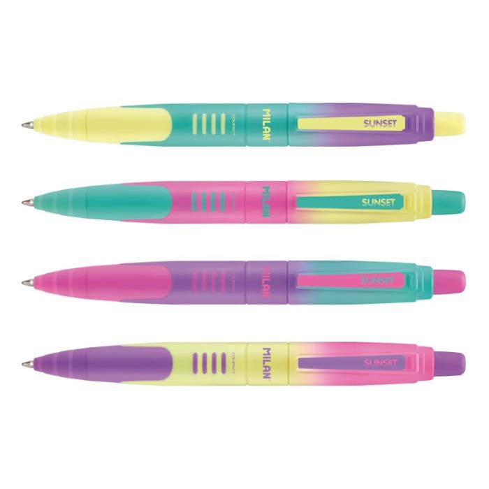 ΣΤΥΛΟ ΔΙΑΡΚΕΙΑΣ MILAN COMPACT SUNSET +ΚΟΥΜΠΙ 1.0ΜΜ (ΣΤΑΝΤ=20 ΤΕΜ/ΑΣΟΡΤΙ 176568920SN