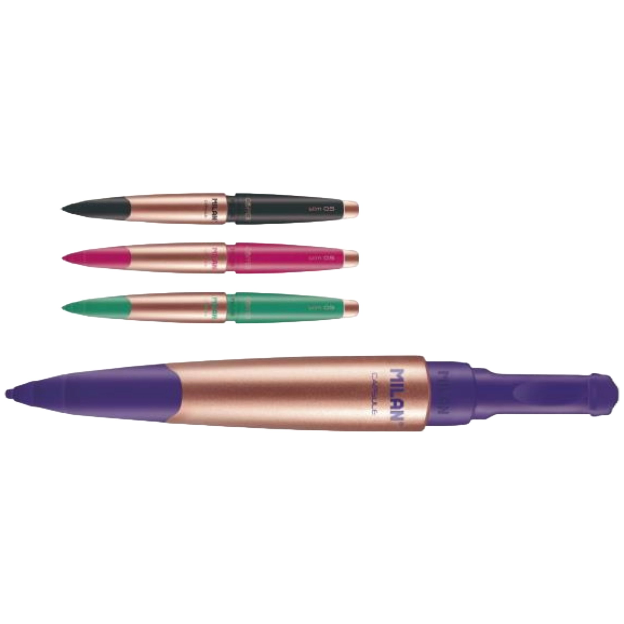 ΜΗΧΑΝΙΚΟ ΜΟΛΥΒΙ MILAN 0,5 185032920 +ΓΟΜΑ CAPSULE COPPER SLIM (ΣΤΑΝΤ= 20 ΑΣΟΡΤΙ)