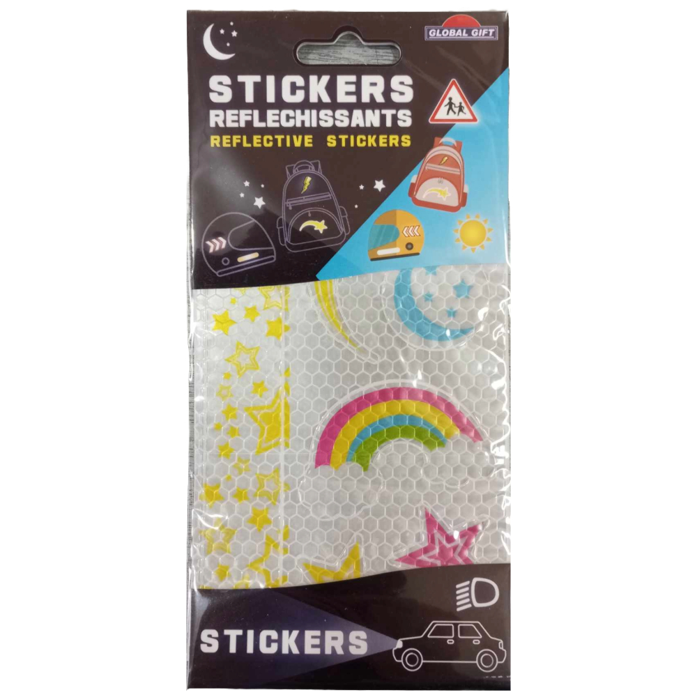 STICKERS GLOBAL GIFT 195400 REFLECT 9.5X15CM (ΑΝΤΑΝΑΚΛΑΣΗΣ)