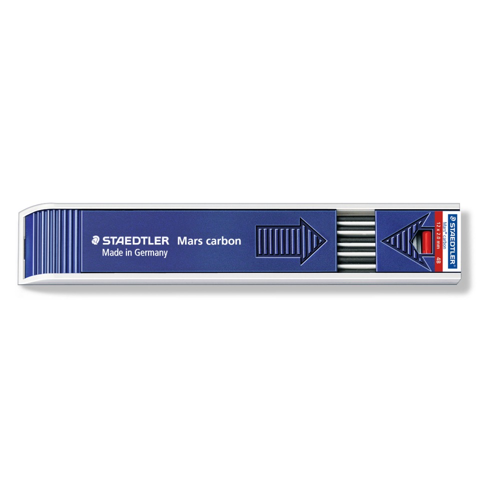 ΜΥΤΕΣ ΜΗΧΑΝΙΚΟΥ ΜΟΛΥΒΙΟΥ STAEDTLER 200-4B 2.0MM 12 ΜΥΤΕΣ MARS CARBON