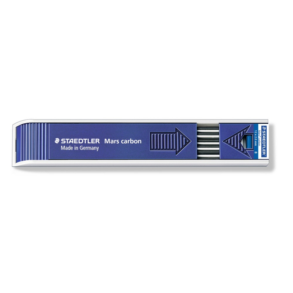 ΜΥΤΕΣ ΜΗΧΑΝΙΚΟΥ ΜΟΛΥΒΙΟΥ STAEDTLER 200- B 2.0MM 12 ΜΥΤΕΣ MARS CARBON