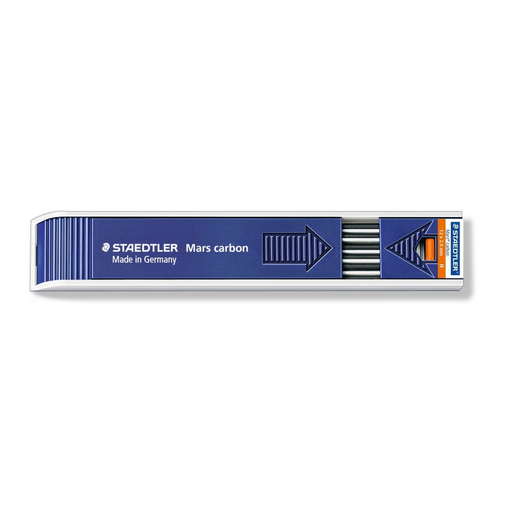 ΜΥΤΕΣ ΜΗΧΑΝΙΚΟΥ ΜΟΛΥΒΙΟΥ STAEDTLER 200- H 2.0MM 12 ΜΥΤΕΣ MARS CARBON
