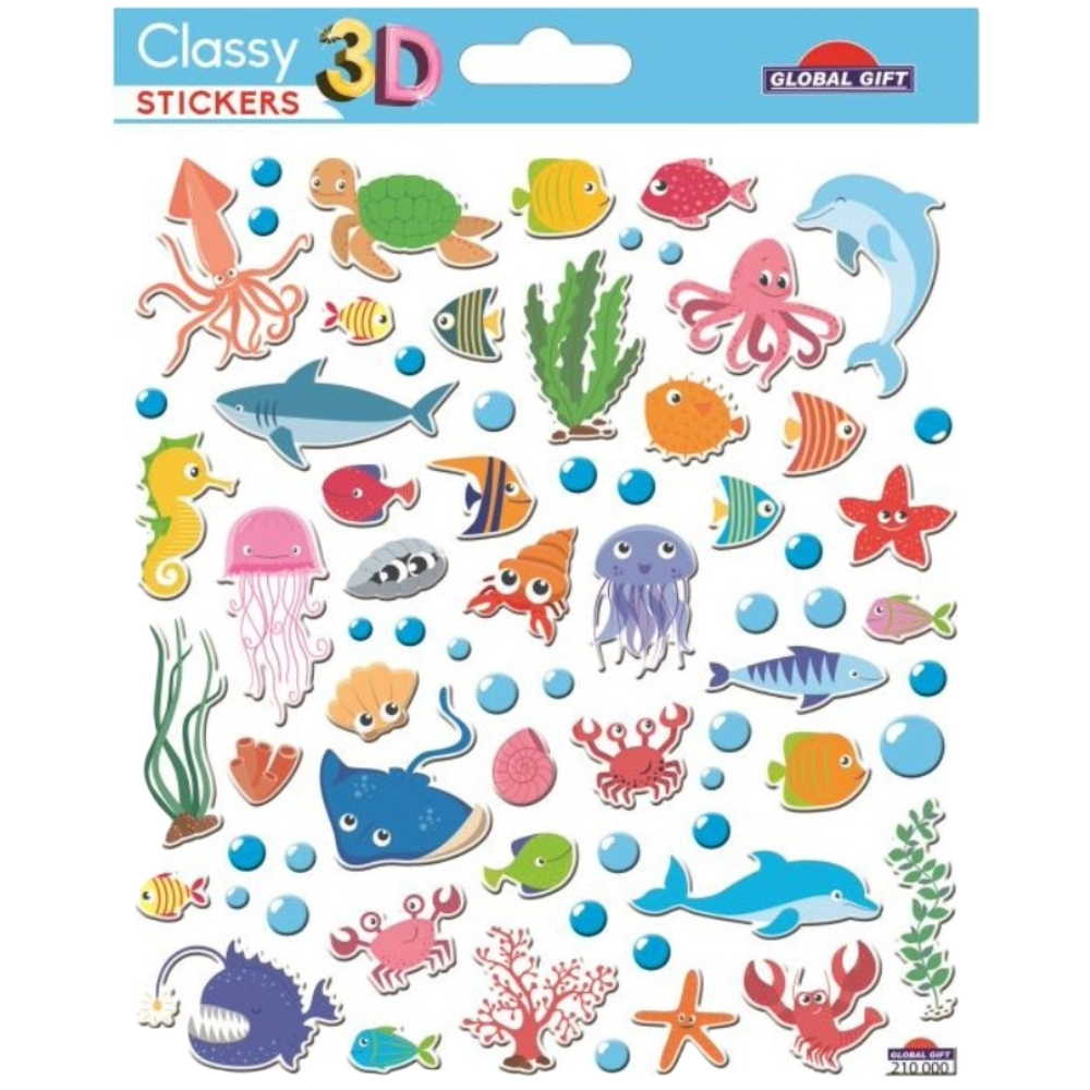 STICKERS GLOBAL GIFT 210000 CLASSY 15X17CM