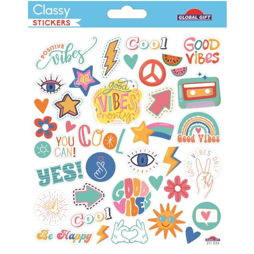 STICKERS GLOBAL GIFT 211030 CLASSY 15X17CM